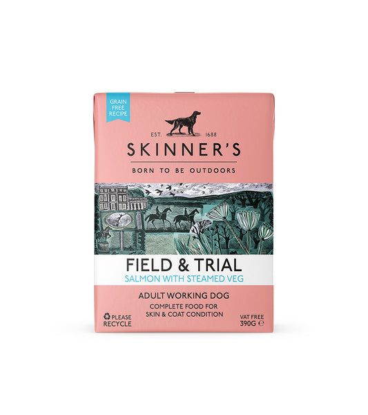 Skinners Field & Trial Salmon & Garden Veg Pouch 390g