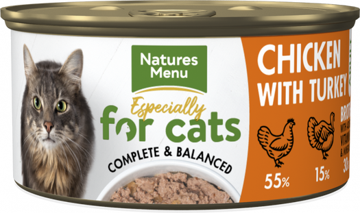 Natures Menu Cat Can Chicken & Turkey 85g