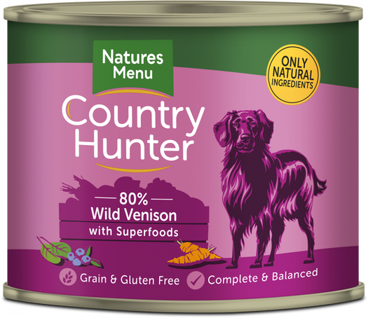 Country Hunter Dog Can Venison & Blueberry 600g