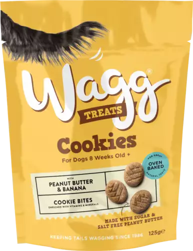 Wagg Peanut & Banana Cookies 125g
