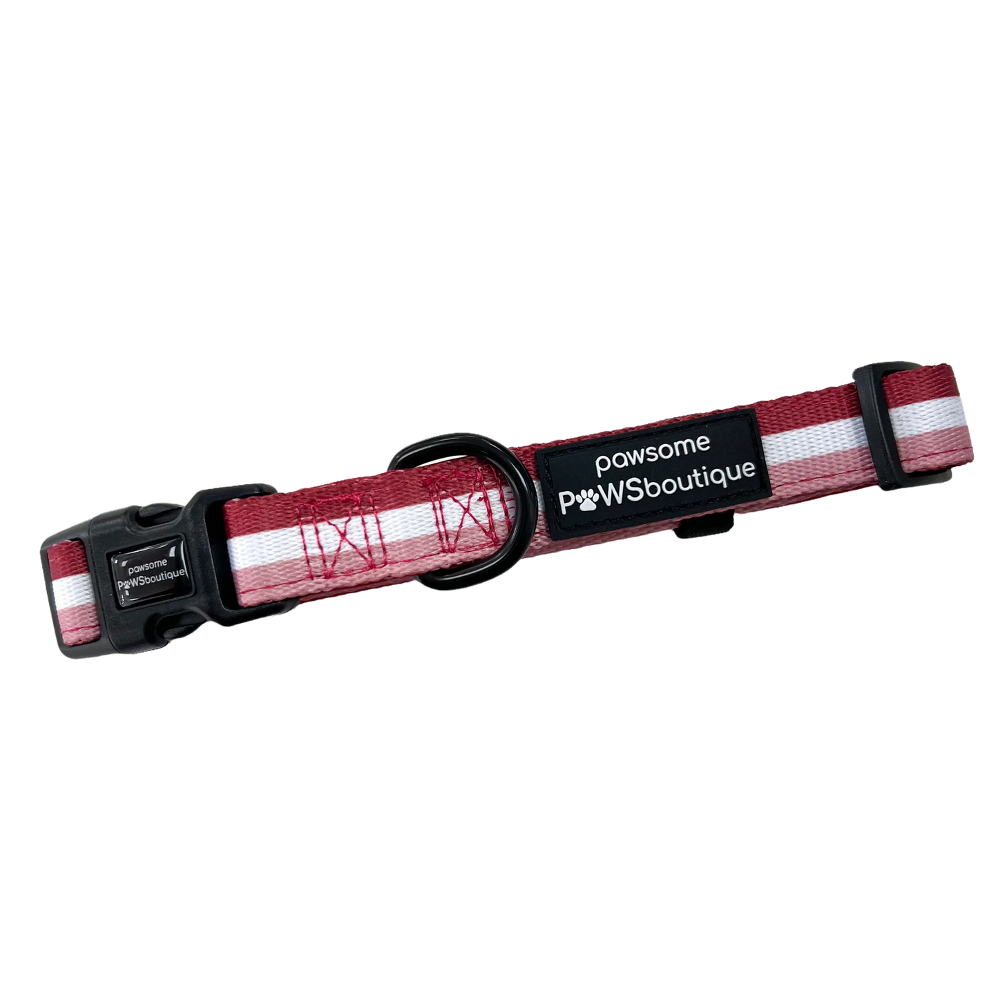Pawsome Paws Boutique Essentials Wine Red Collar
