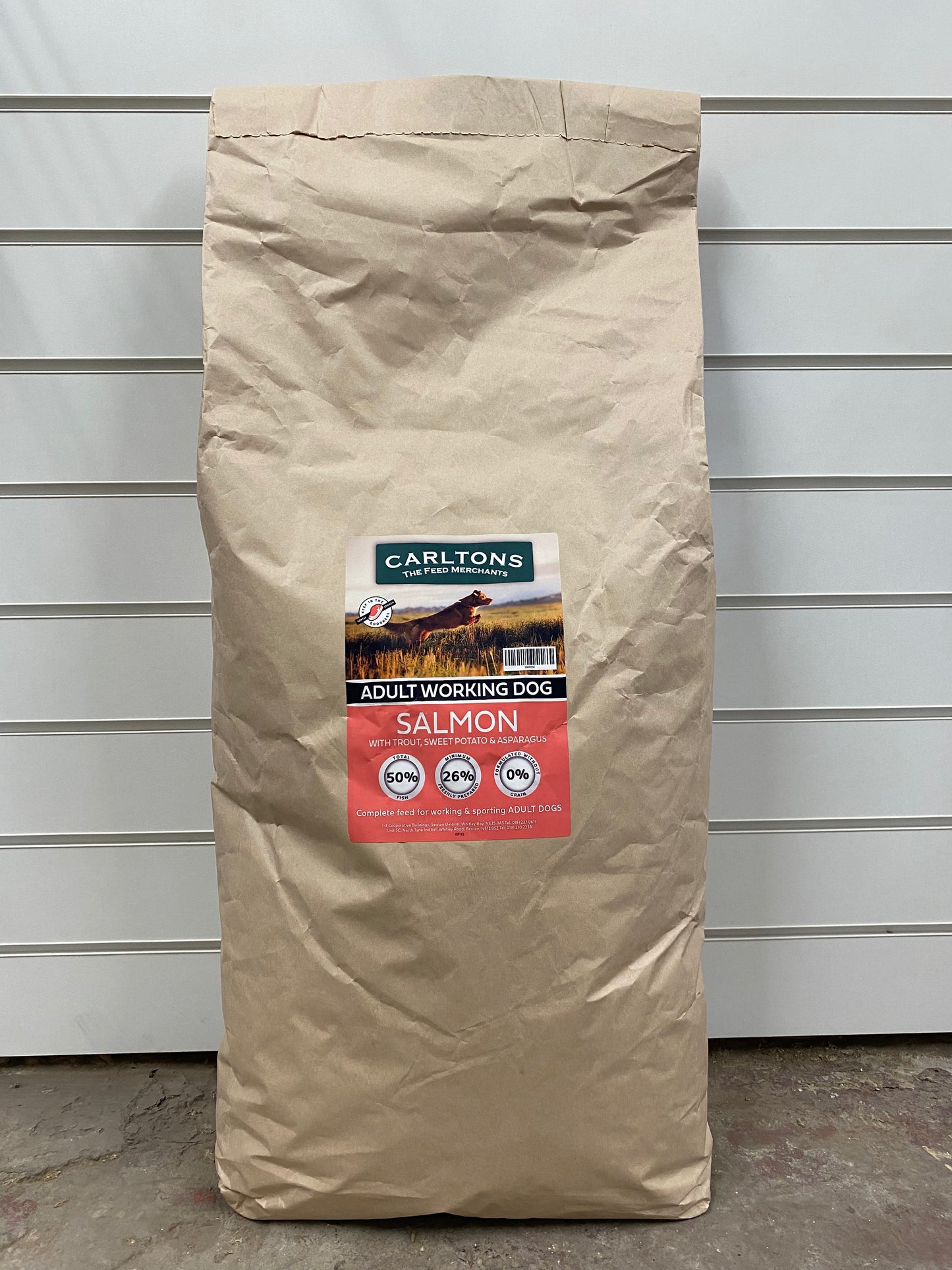 Carlton's Grain Free Adult Salmon with Trout, Sweet Potato & Asparagus 15kg