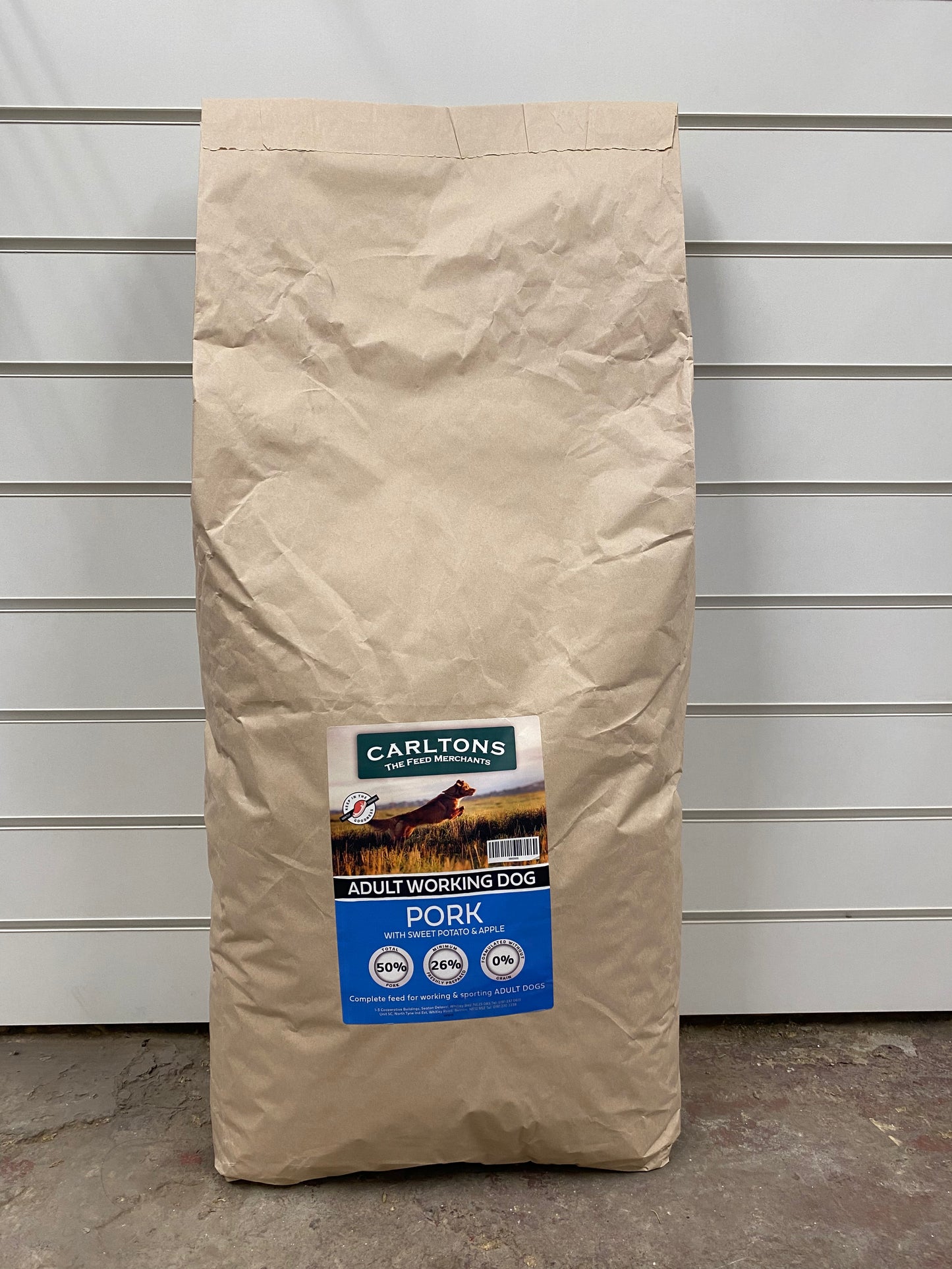 Carlton's Grain Free Adult Pork with Sweet Potato & Apple 15kg