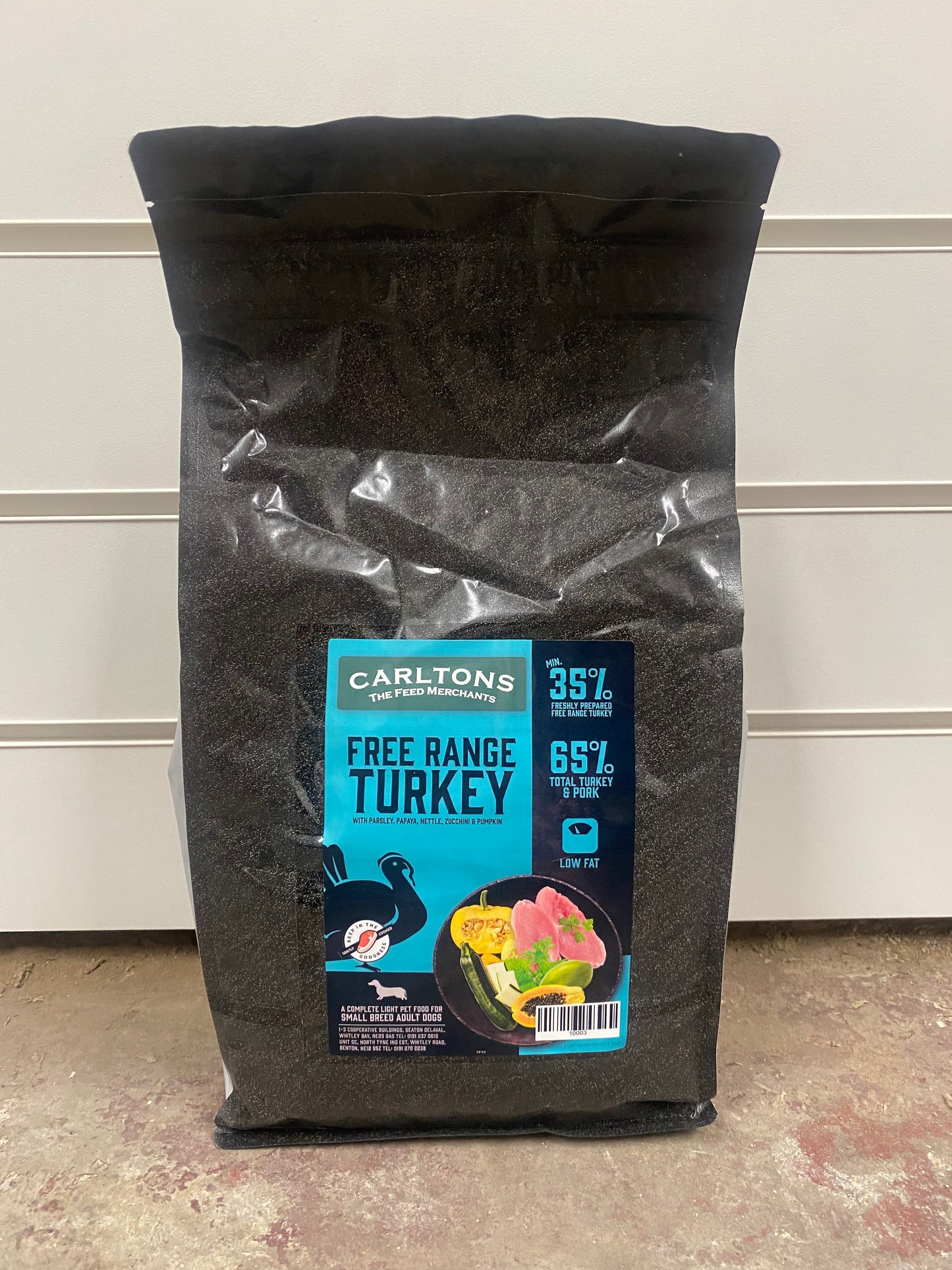Carlton's Super 65 Small Breed Light Free Range Turkey 2kg
