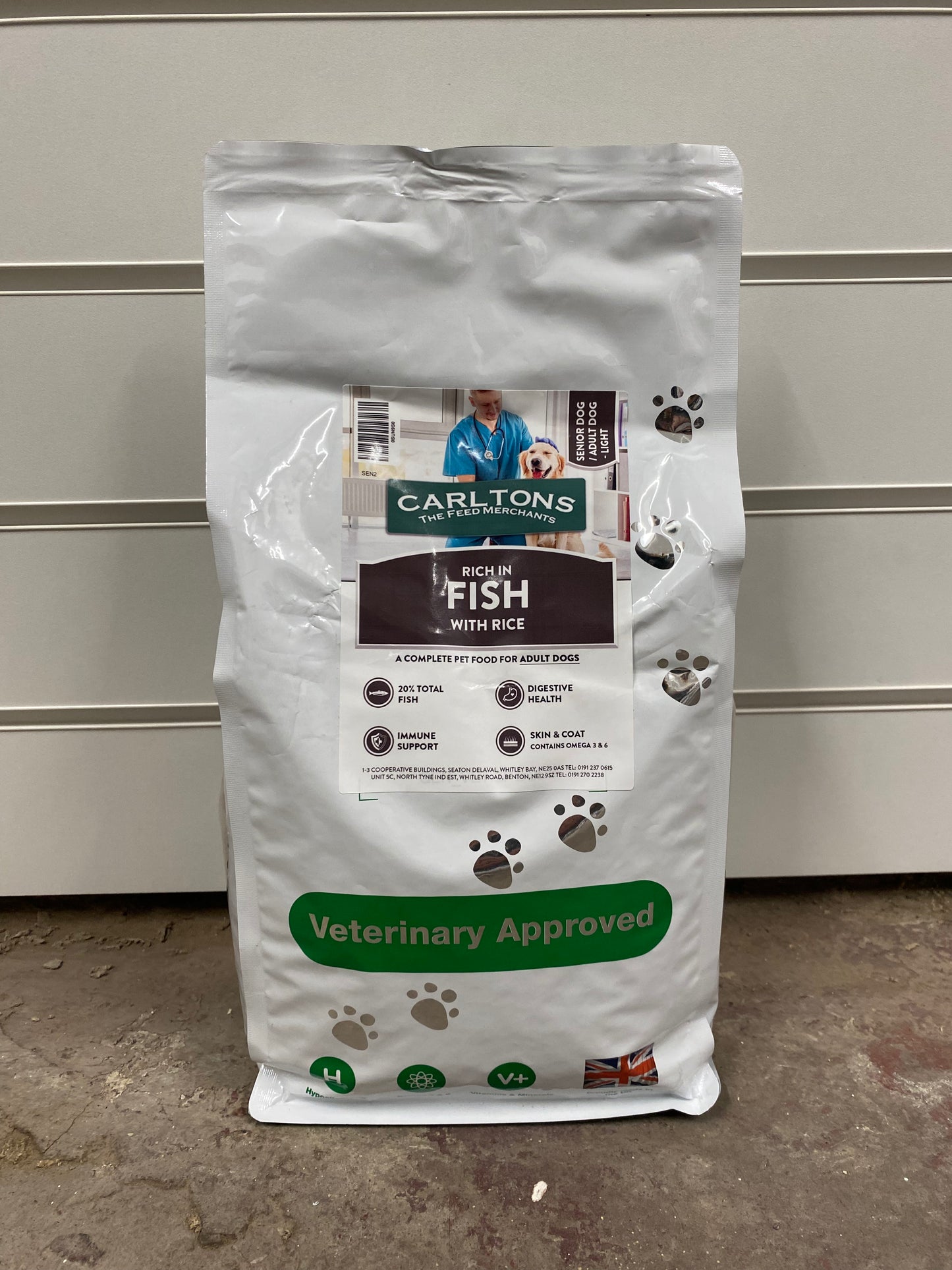 Carlton's Veterinary Light/Senior Fish with Rice 1.5kg