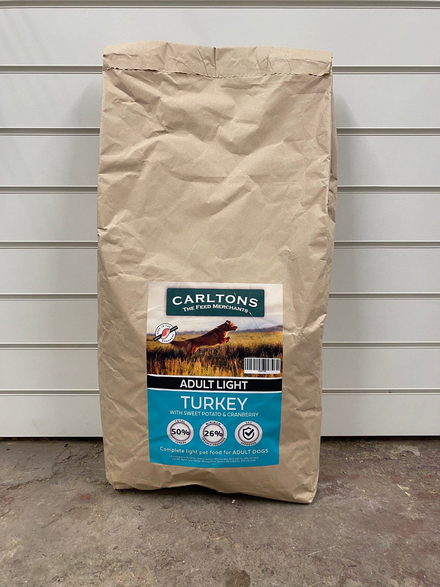 Carlton's Grain Free Light Turkey with Sweet Potato & Cranberry 12kg