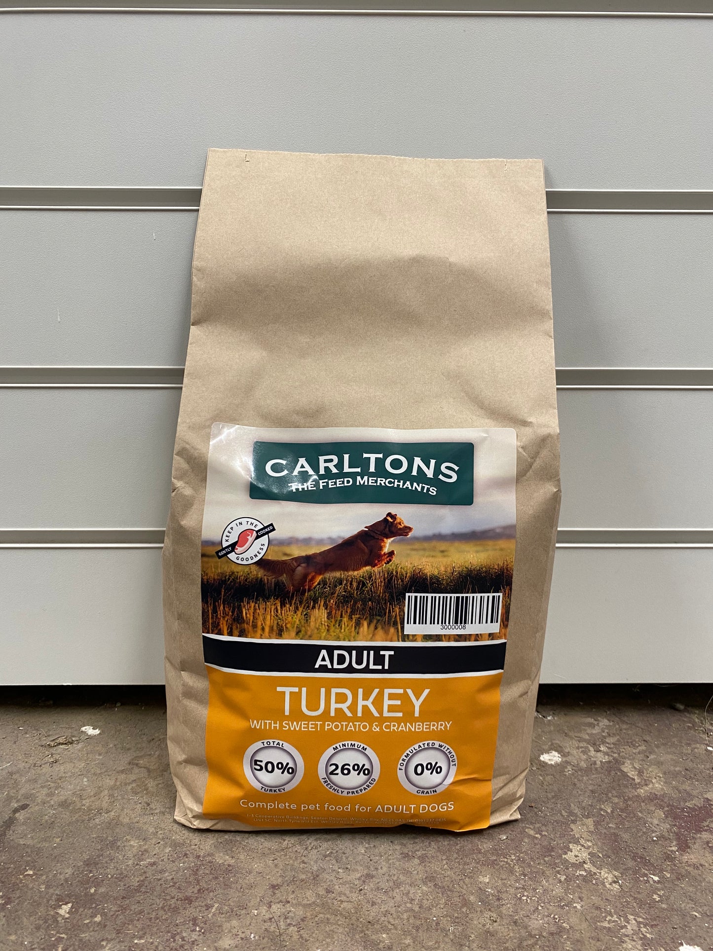 Carlton's Grain Free Adult Turkey with Sweet Potato & Cranberry 2kg