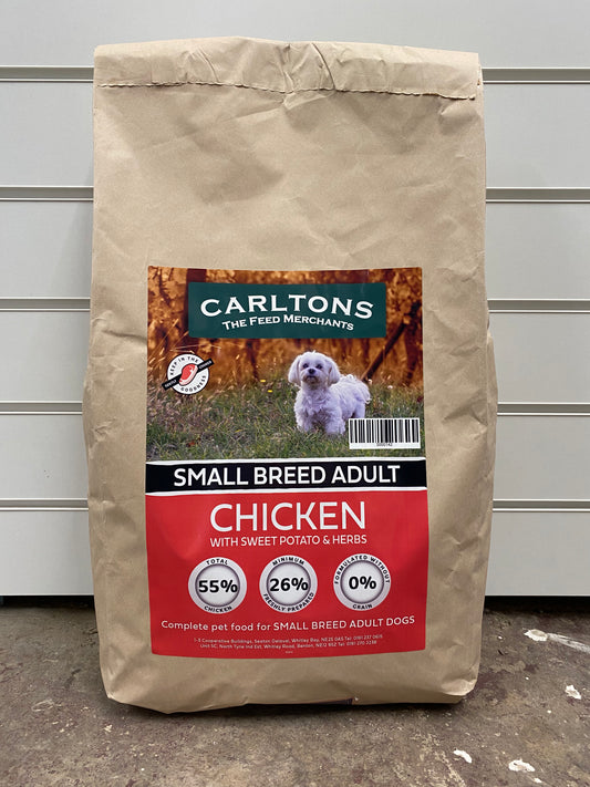 Carlton's Grain Free Small Breed Adult Chicken with Sweet Potato & Herbs 6kg
