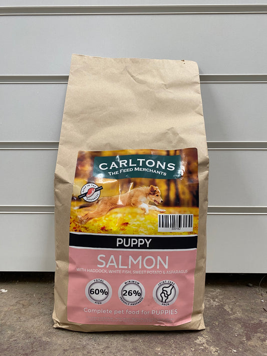 Carlton's Grain Free Puppy Salmon with Haddock, Blue Whiting, Sweet Potato & Asparagus 2kg