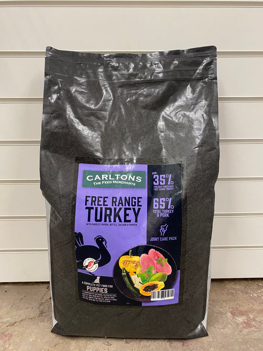 Carlton's Super 65 Puppy Free Range Turkey 12kg