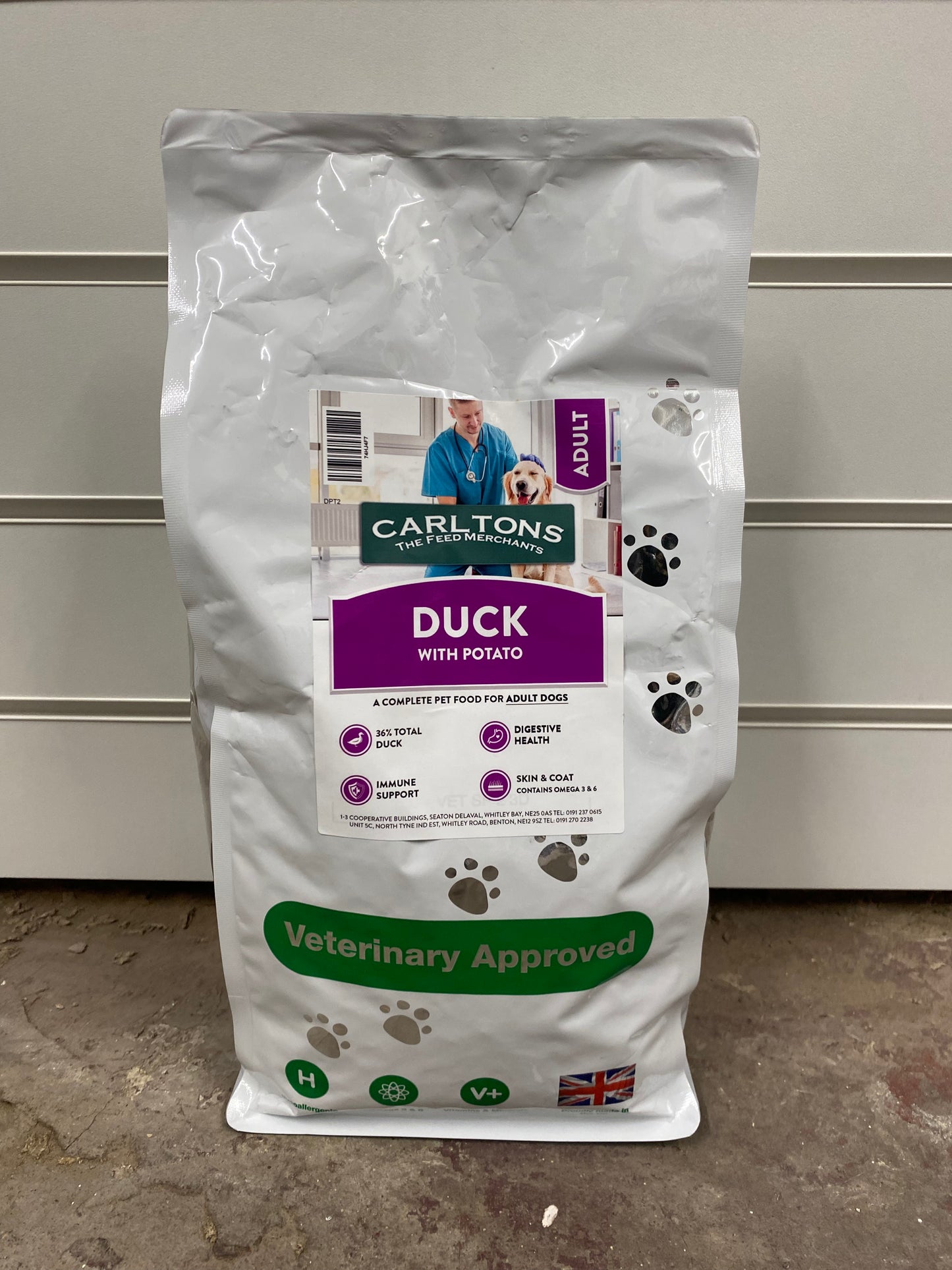 Carlton's Veterinary Adult Duck with Potato 1.5kg