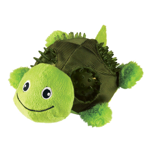 KONG Shells Turtle Squeaky Plush Dog Toy - Large
