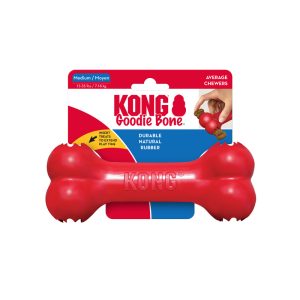 KONG Goodie Bone Treat Dispensing Dog Toy - Medium Red (18cm)
