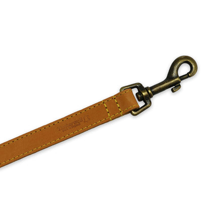 Ancol Timberwolf Leather Lead Mustard 1mx19mm