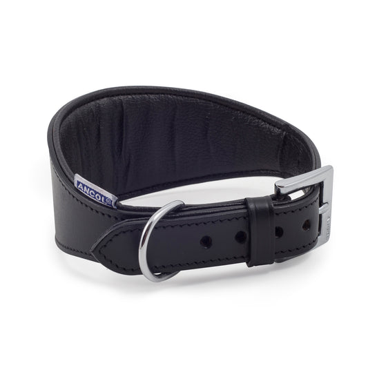 Ancol Heritage Greyhound/Whippet Padded Collar Black Size 2
