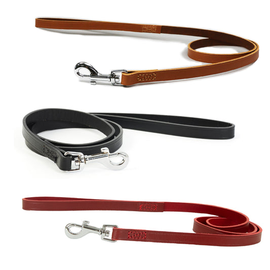 Ancol Heritage Classic Leather Lead Black 1mx19mm 50kg