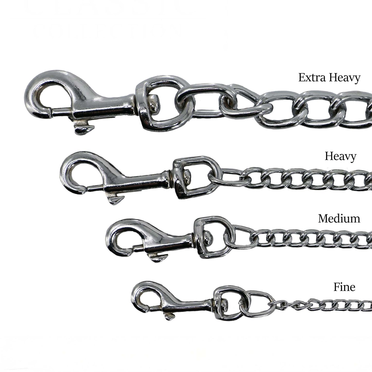 Ancol Heritage Leather Heavy Chain Lead Tan 80cm 50kg
