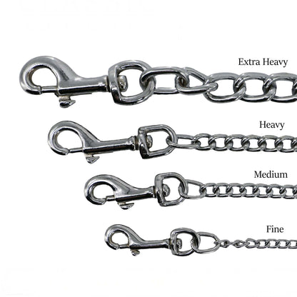 Ancol Heritage Leather Heavy Chain Lead Tan 80cm 50kg