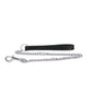 Ancol Heritage Leather Heavy Chain Lead Black 80cm 50kg