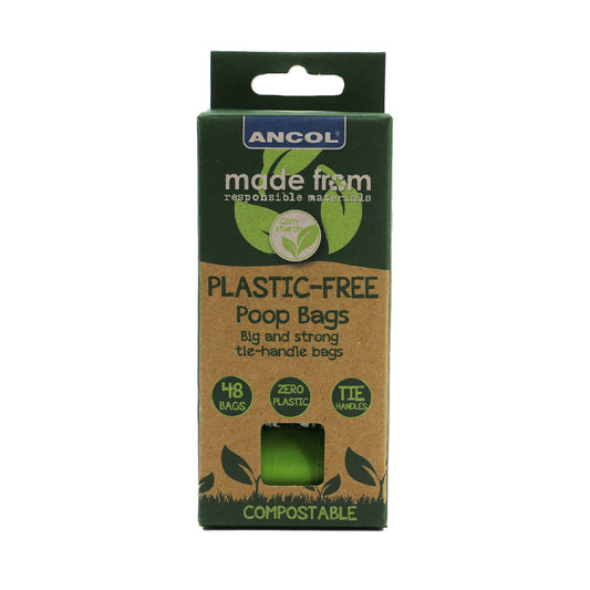 Ancol Made From Plastic Free Poo Bags 48 Bags
