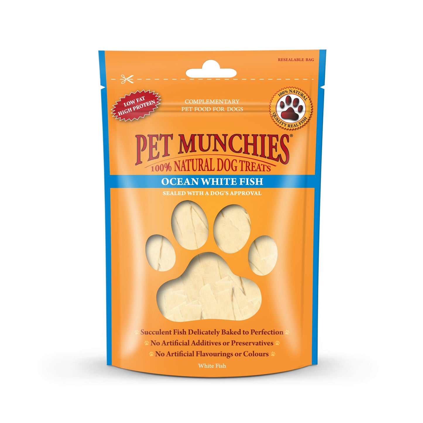 Pet Munchies Ocean White Strips 100g