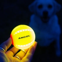 Ancol Rechargeable LED Ball Yellow