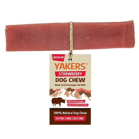 Yakers Dog Chew Medium Strawberry