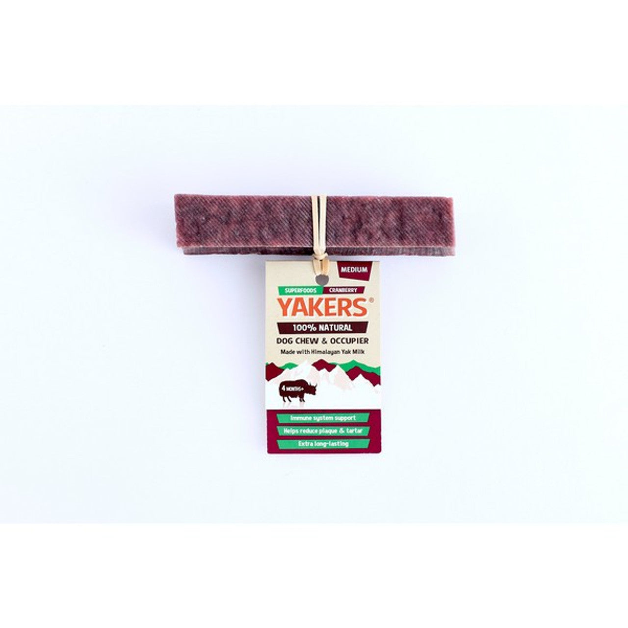 Yakers Dog Chew Medium Cranberry