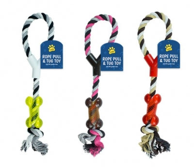 Assorted Rope Dog Pull & Tug Toy