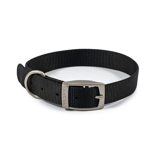 Ancol Viva Buckle Collar Black  Size 5