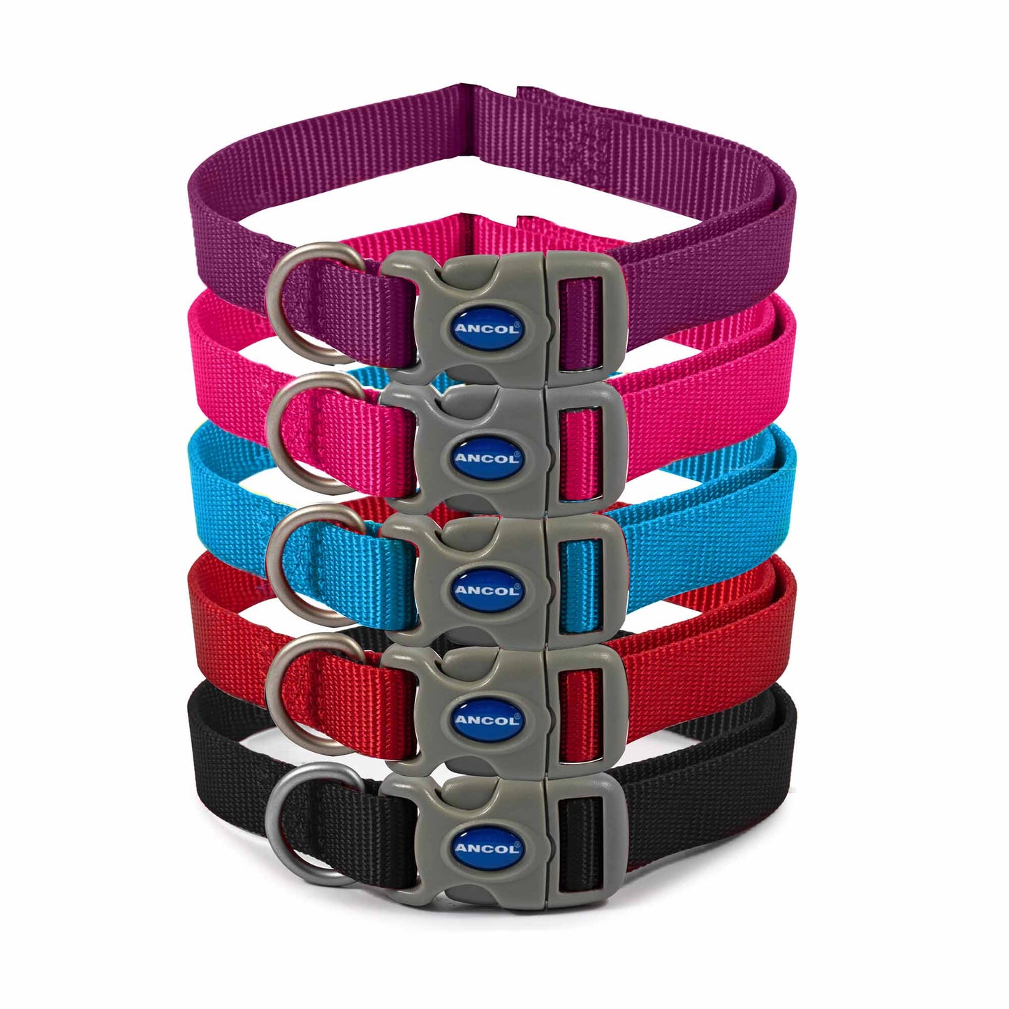 Ancol Viva Adjustable Quick Fit Collar Blue Size 5-9