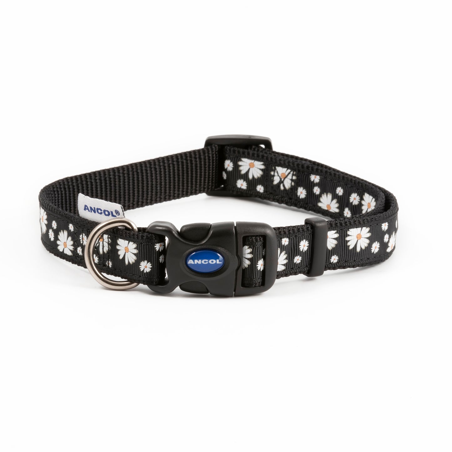 Ancol Quick Fit Collar - Black Daisy Size 1-2