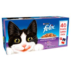 Felix Pouch Mixed Selection in Jelly 40pk