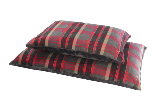 Camden Comfy Cushion Medium Red Check