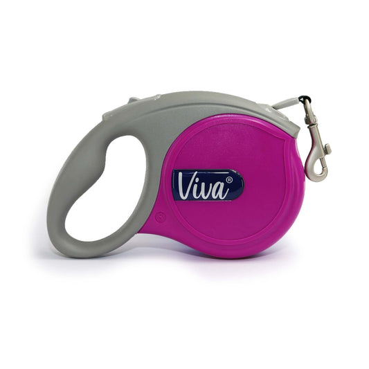 Ancol Viva Retractable 5m Lead Purple S 20kg