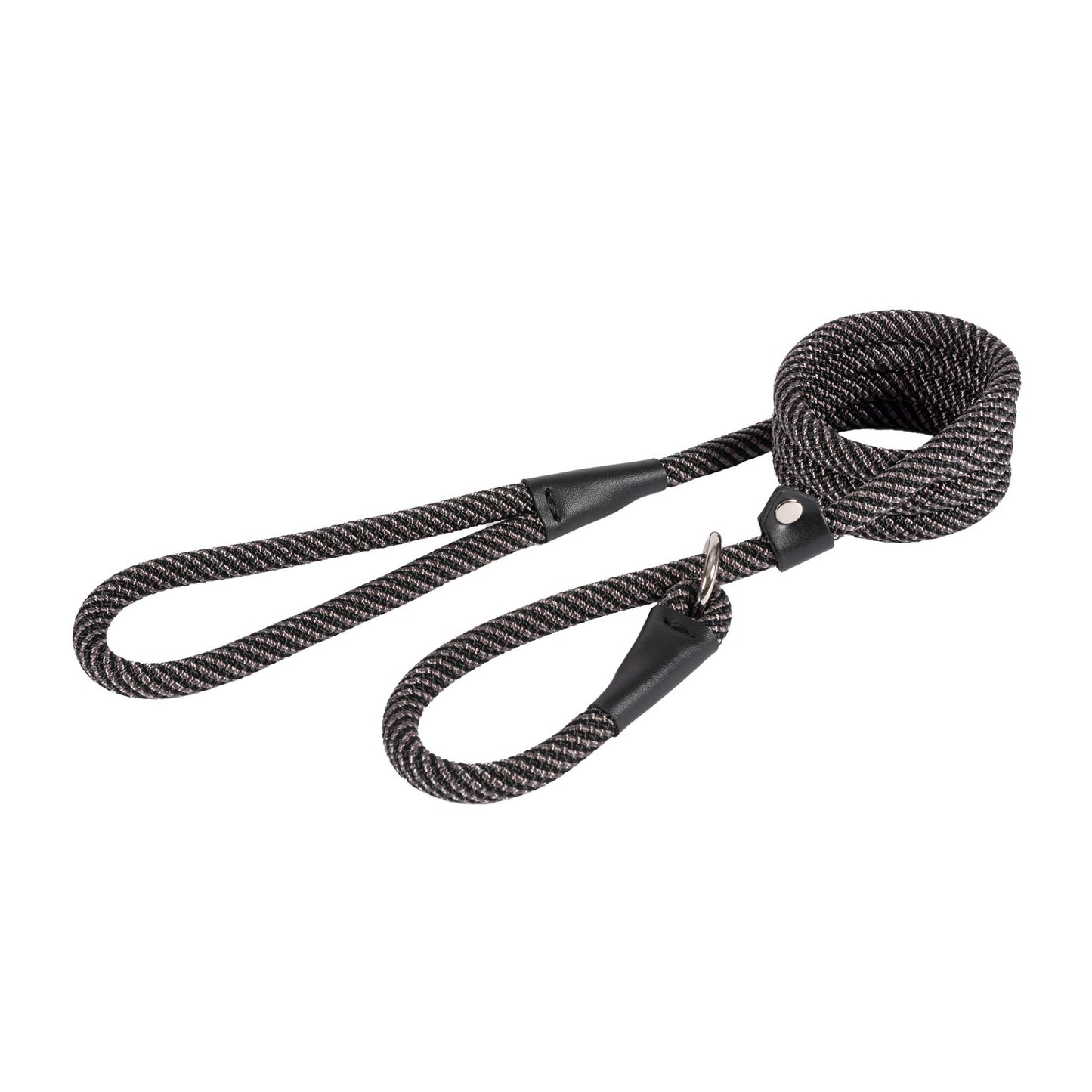 Ancol Extreme Rope Slip Lead Black/Grey 1.5mx12mm