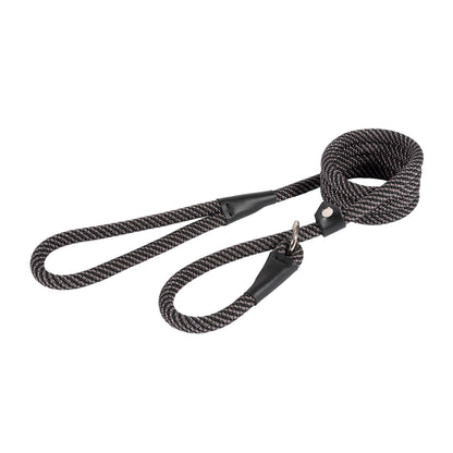Ancol Extreme Rope Slip Lead Black/Grey 1.5mx12mm