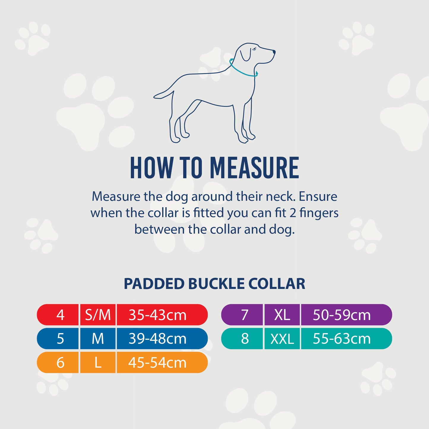 Ancol Viva Padded Buckle Collar Black Size 5