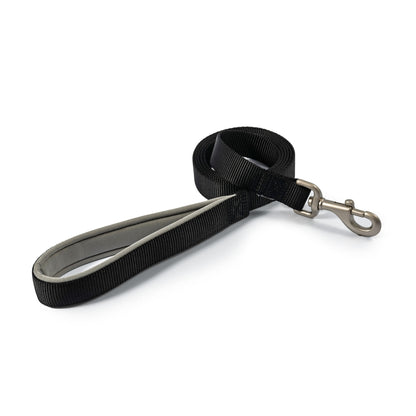 Ancol Viva Padded Lead Black 1.8mx25mm 75kg