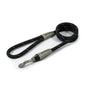 Ancol Viva Rope Lead Reflective Black 1.07mx12mm 50kg