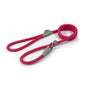 Ancol Viva Rope Slip Lead Reflective Pink 1.2mx12mm 50kg