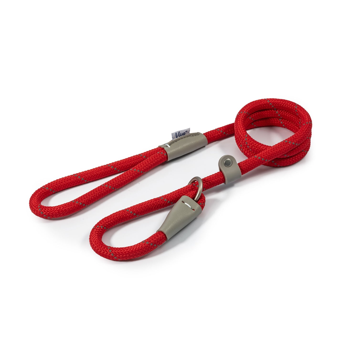 Ancol Viva Rope Slip Lead Reflective Red 1.2mx10mm 30kg