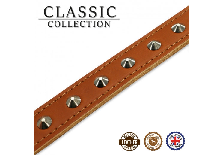 Ancol Leather Stud Collar
