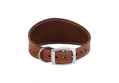 Ancol Whippet Leather Collar Tan