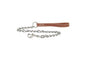 Ancol Leather Chain Lead Tan Medium Link