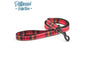 Ancol Tartan Dog Lead Red