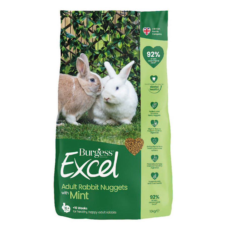 Burgess Excel Adult Rabbit Nuggets 10kg