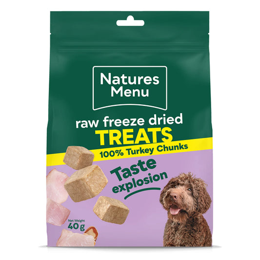 Natures Menu Freeze Dried Turkey Chunks 40g