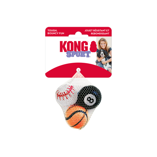 KONG Sport Durable Fetch Dog Toy - X-Small 3-Pack