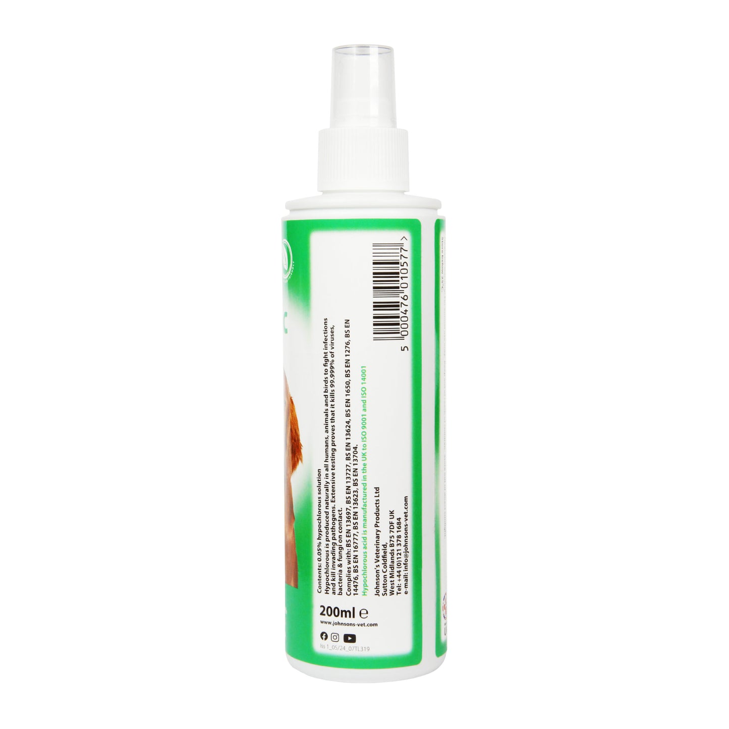Johnson's Antiseptic Wound Spray for Dogs 200ml